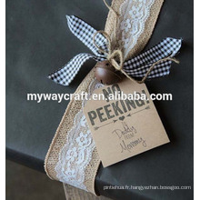 Art artisanat animal et lettre motif mignon kraft papier étiquettes cadeau set mini cartes de voeux